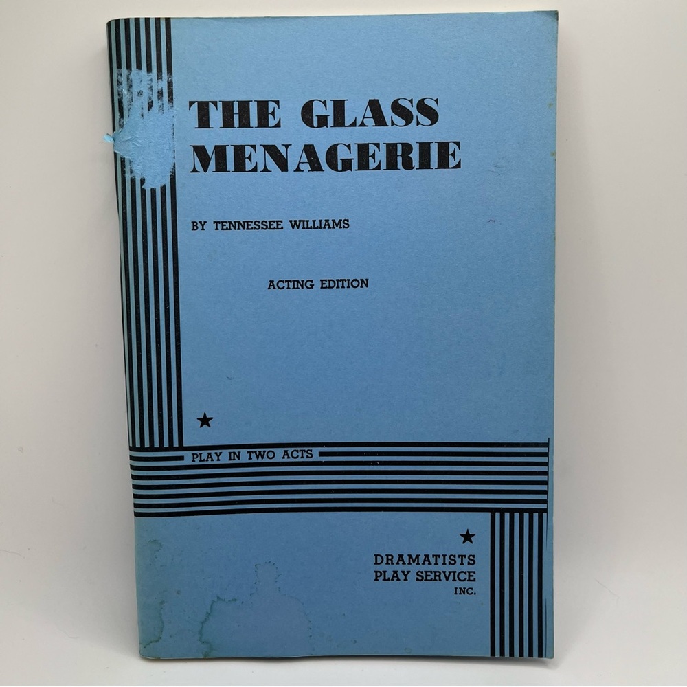 Vintage 1975 The Glass Menagerie By Tennessee Williams Acting Edition Play